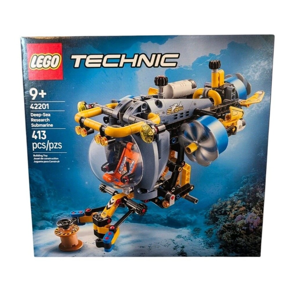 LEGO Technic 42201 Deep-Sea Research Submarine 413-Piece Set, 9+